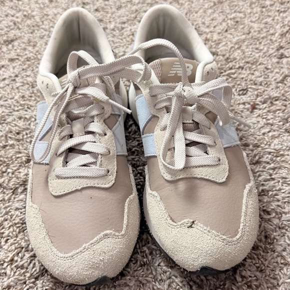 New Balance237 Taupe & Grayish Blue Athletic Sneakers - Picture 2 of 9